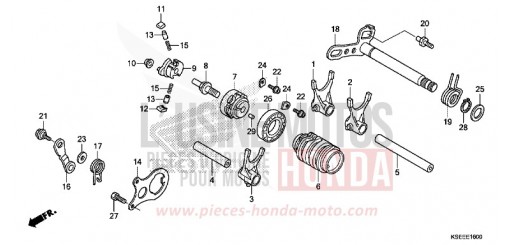GEARSHIFT DRUM CRF150RD de 2013